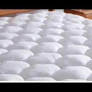 Cotton-Mattress Pad Topper Cover with Deep…